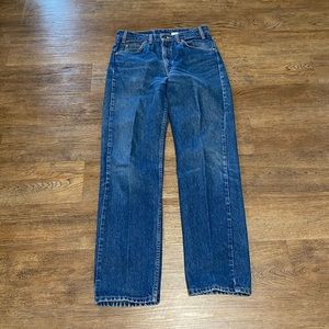 Levi’s Orange Tab Jeans 505 Regular Fit Straight Leg Size 34/32